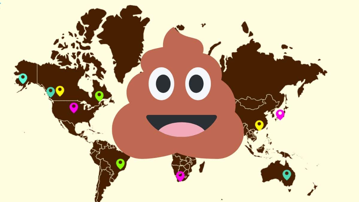 Poop Map : L'application qui suit vos cacas à travers le monde ...