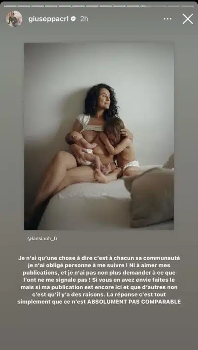 Giuseppa s’affiche les seins à l’air, les internautes sont outrés !